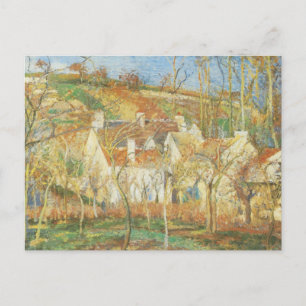 Carte Postale Toits rouges, Coin d'un village, Hiver par Pissarr