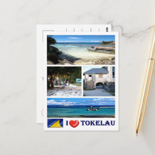Carte Postale Tokelau - I Love -