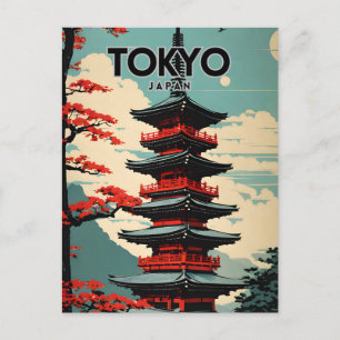Carte Postale Tokyo Japon Nostalgic Retro Voyage