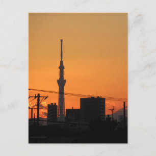 Carte Postale Tokyo Skytree Coucher de soleil