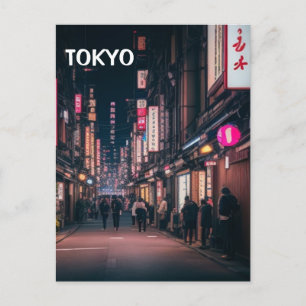 Carte Postale Tokyo Street At Night