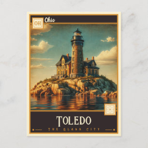 Carte Postale Toledo, Ohio Vintage