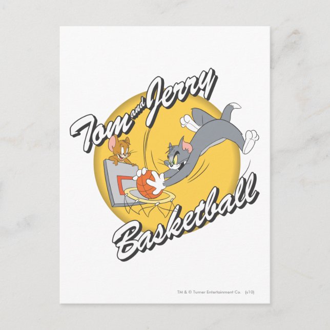 Carte Postale Tom et Jerry Basketball 2 (Devant)