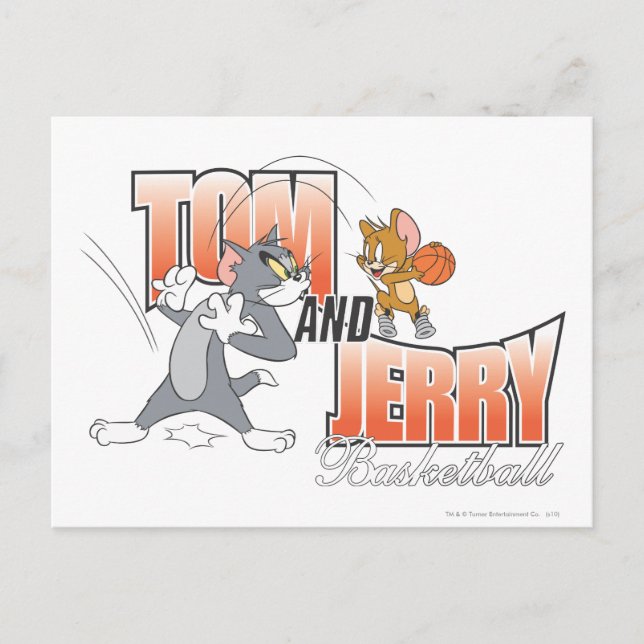 Carte Postale Tom et Jerry Basketball 3 (Devant)