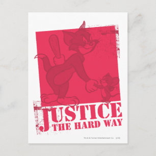 Carte Postale Tom et Jerry Justice The Hard Way