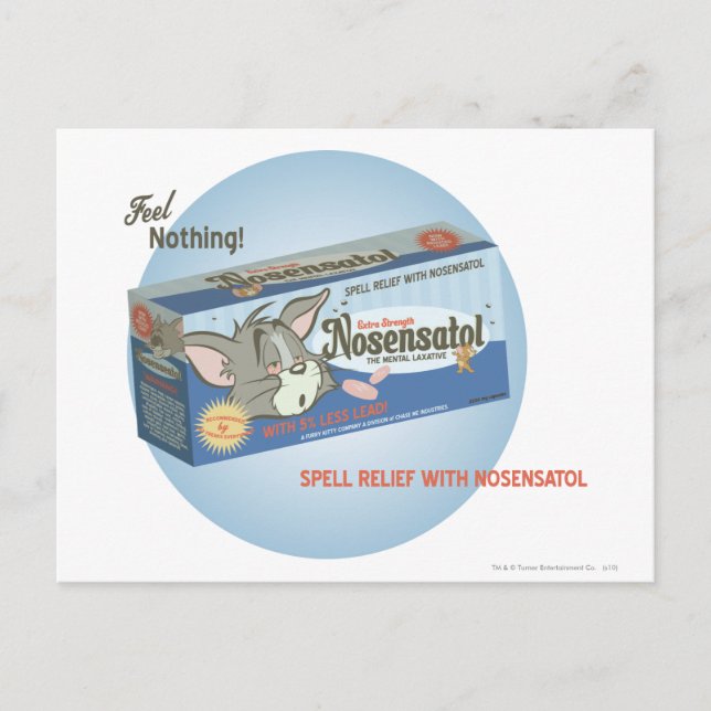 Carte Postale Tom et Jerry Nosensatol 2 (Devant)