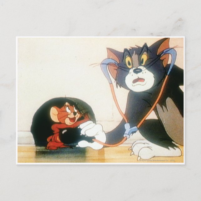 Carte Postale Tom Et Jerry Stethescope (Devant)