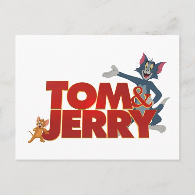 Carte Postale Tom & Jerry With Movie Logo (Devant)