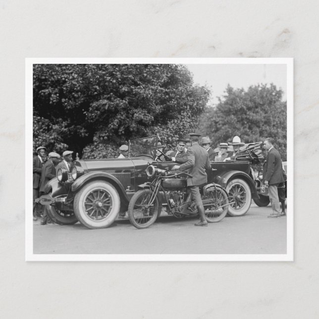 Carte Postale Tom Mix arrêté pour excès de vitesse (Devant)