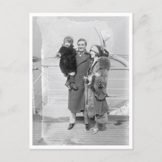 Carte Postale Tom Mix et le voyage en famille