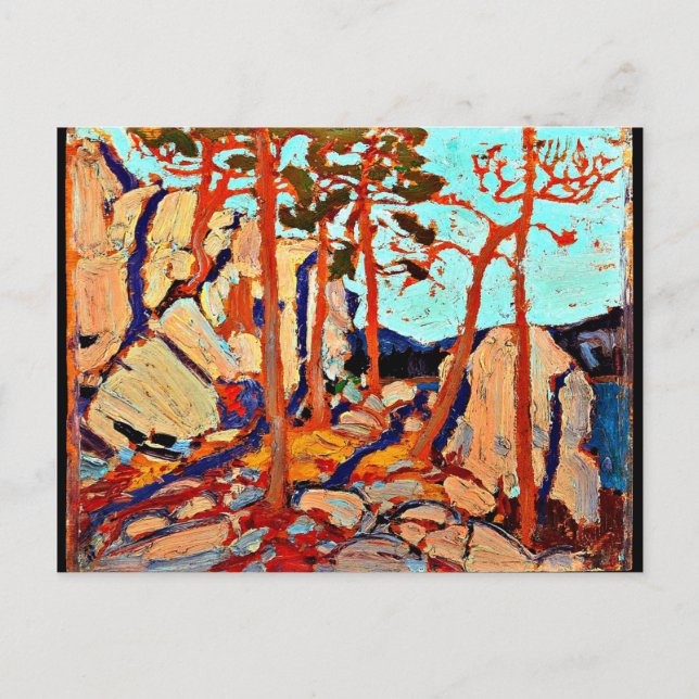 Carte Postale Tom Thomson - Pine Cleft Rocks (Devant)