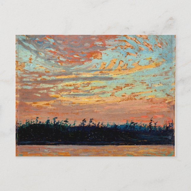 Carte Postale Tom Thomson - Sunset Sky (Devant)