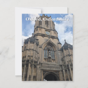 Carte Postale Tom Tower - Christ Church, Oxford