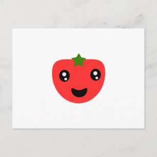 Carte Postale Tomate mignonne et heureuse