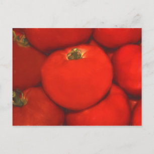 Carte Postale Tomates de jardin à la maison rouge juteuse