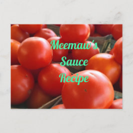 Carte Postale Tomates du marché agricole