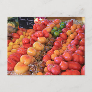 Carte Postale Tomates sur un marché français