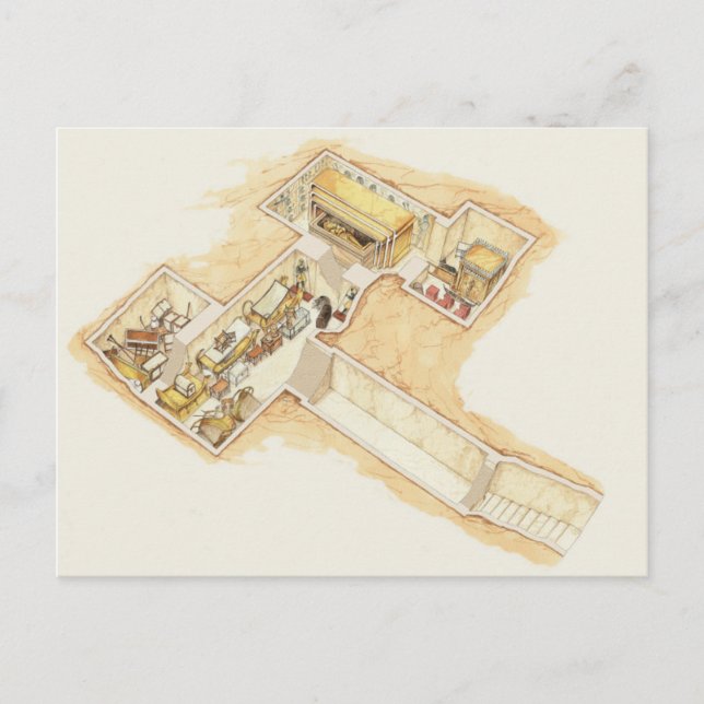 Carte Postale Tombeau de Toutankhamon (Devant)