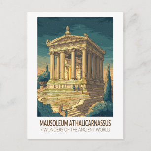 Carte Postale Tombeau d'Halicarnasse 7 Merveilles du Monde