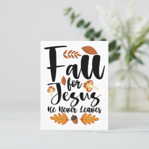Carte Postale Tombez amoureux de Jésus, il ne quitte jamais Than