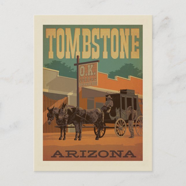Carte Postale Tombstone, Arizona (Devant)