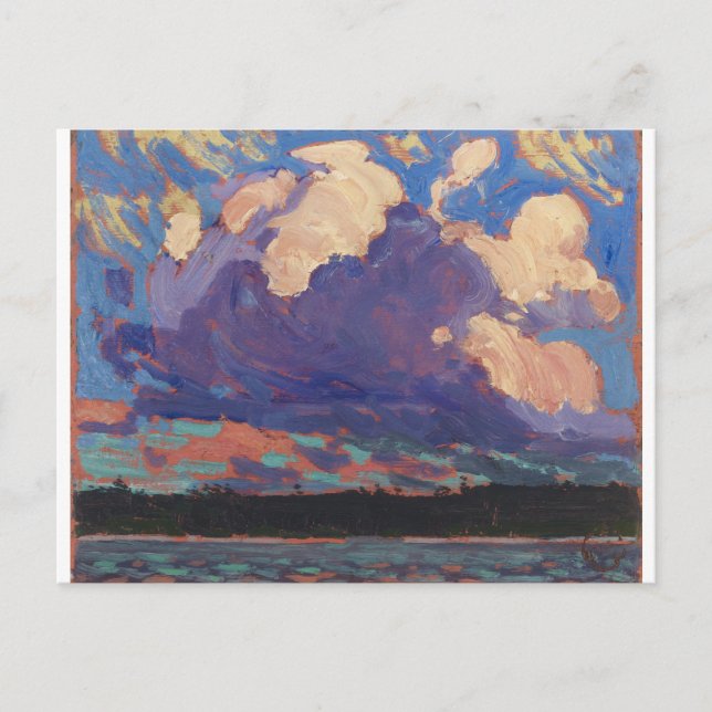Carte Postale Tommy Thomson Ontario Paysage nuage du soir (Devant)