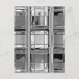 Carte Postale Tons de verre gris mosaïque