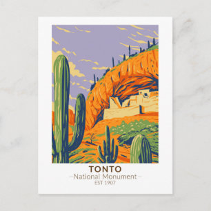 Carte Postale Tonto National Monument Arizona Vintage