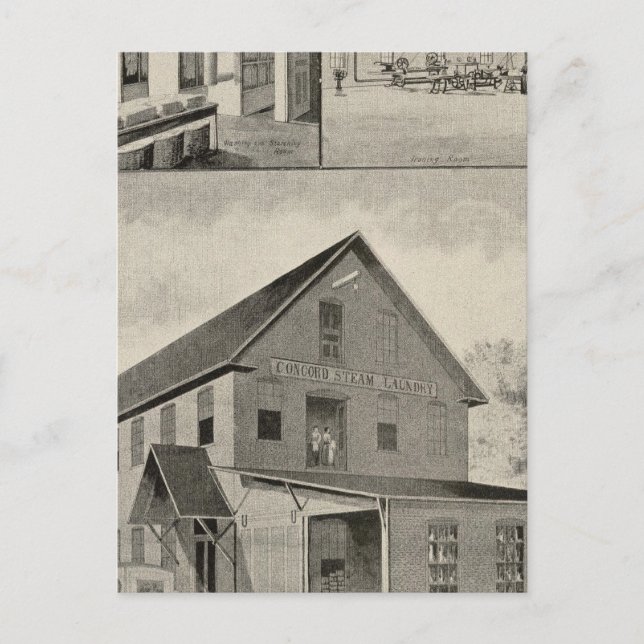 Carte Postale Toof's Laundry, Concord, NH (Devant)