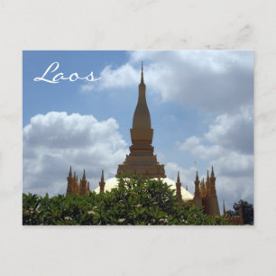 Carte Postale top golden stupa laos