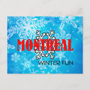 Carte Postale TOP Montréal Hiver Fun