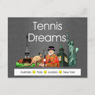 Carte Postale TOP Rêves de Tennis
