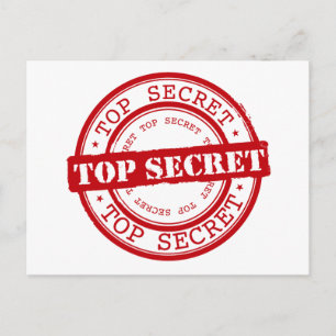 Carte Postale Top Secret