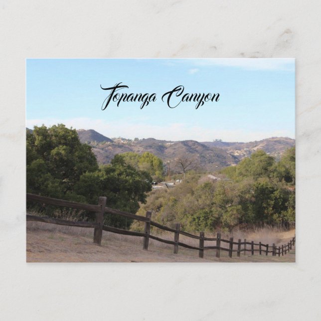 Carte postale Topanga Canyon California Travel Kee (Devant)