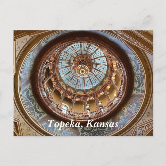 Carte Postale Topeka State Capitol dome (Devant)