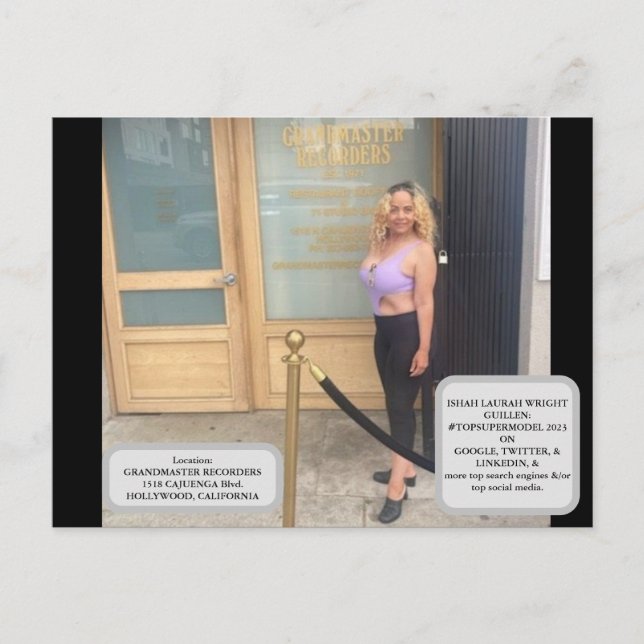 CARTE POSTALE #TOPSUPERMODEL2023 (Devant)