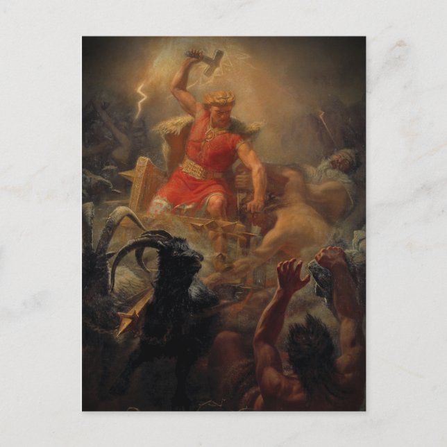 Carte Postale Tor combat les géants (Devant)