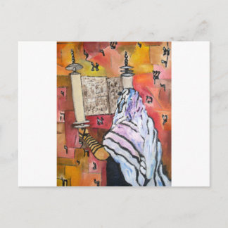 Carte Postale Torah Reading