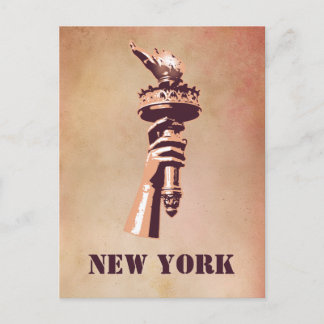 Carte Postale Torche de la Liberté, New York