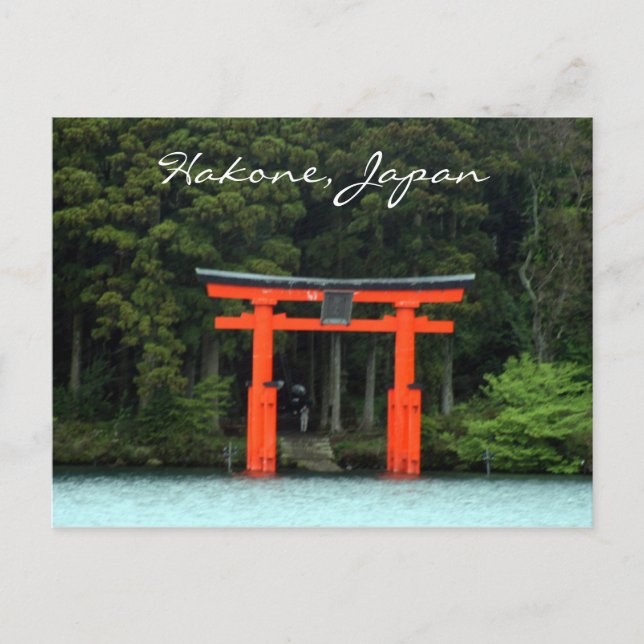 Carte Postale torii rouge hakone (Devant)