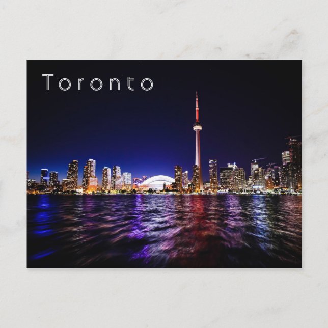 Carte Postale Toronto à Night, Canada (Devant)