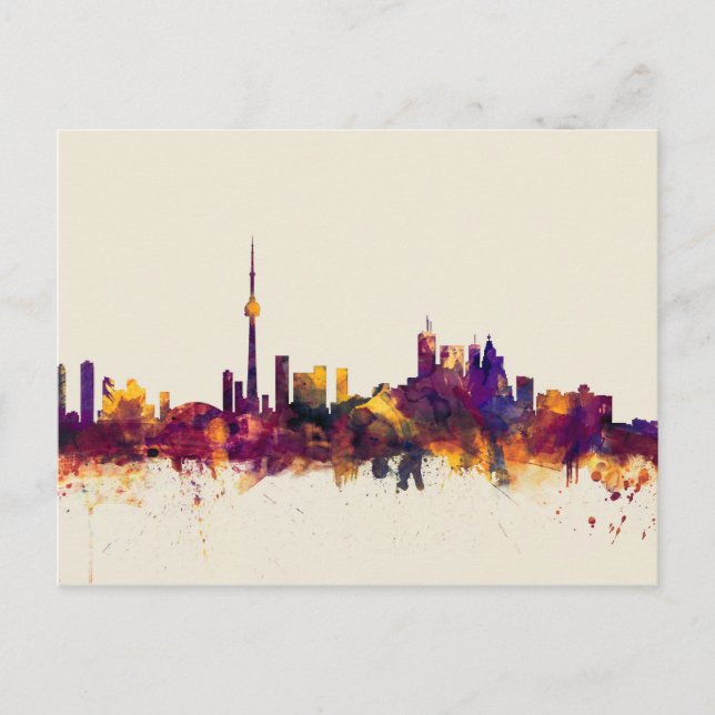 Carte Postale Toronto Canada Skyline (Devant)