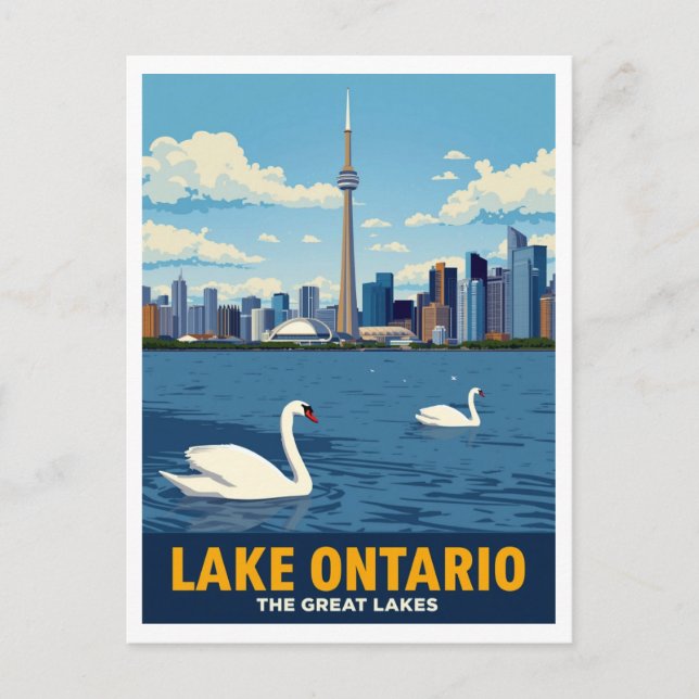 Carte Postale Toronto Canada Skyline Lake Ontario (Devant)