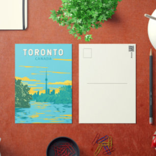 Carte Postale Toronto Canada Travel Art Vintage