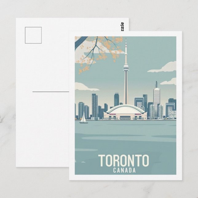 Carte Postale Toronto Canada Vintage célèbre Travel Place (Devant / Derrière)