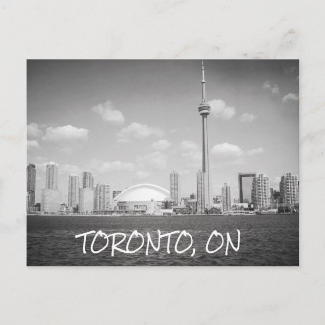 Carte Postale Toronto Greyscale Cityscape (Devant)