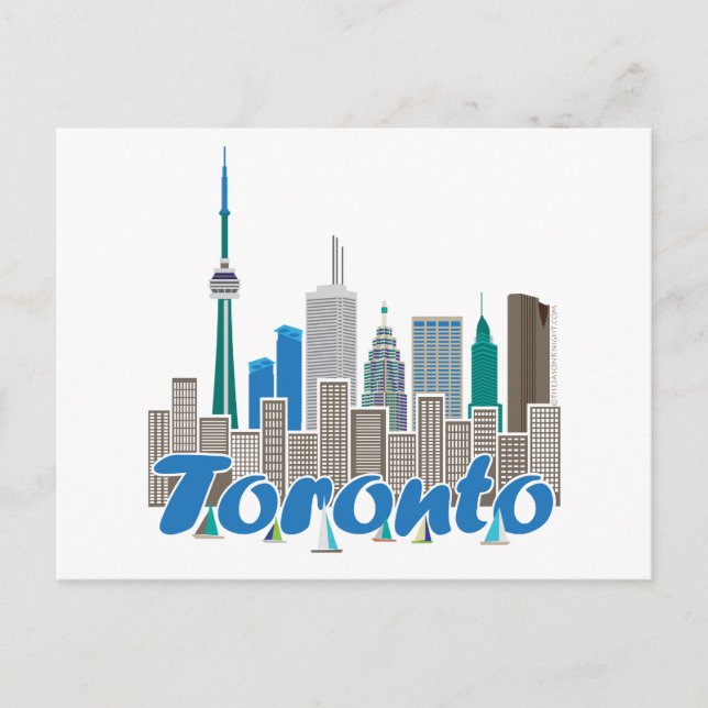 Carte Postale Toronto Skyline (Devant)