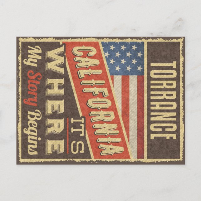 Carte Postale Torrance California (Devant)