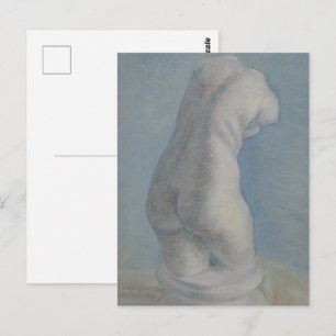 Carte Postale Torse en plâtre de Van Gogh - Art classique bleu