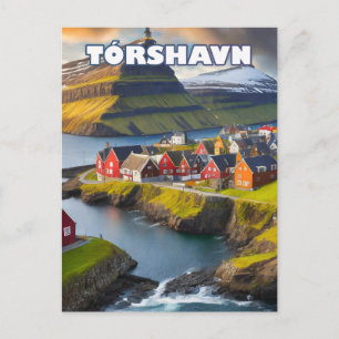 Carte Postale Tórshavn, où la nature sauvage se déploie